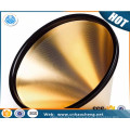 Elegant Titanium coated coffee dripper stainless steel cone coffee filters